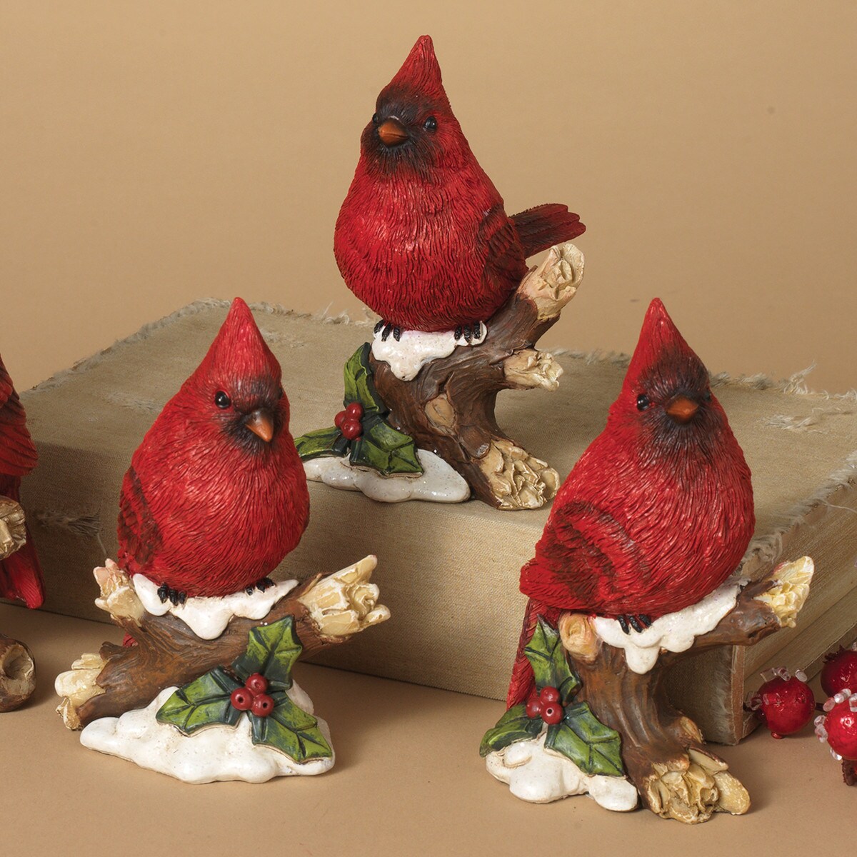 5"H Resin Cardinal Figurine