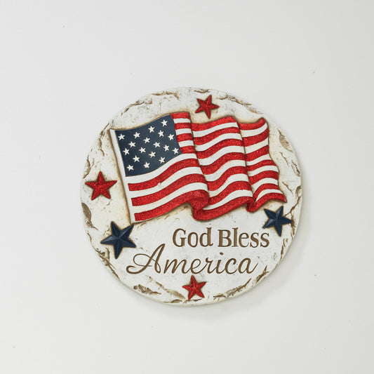 11.6" American "God Bless America" Stepping Stone