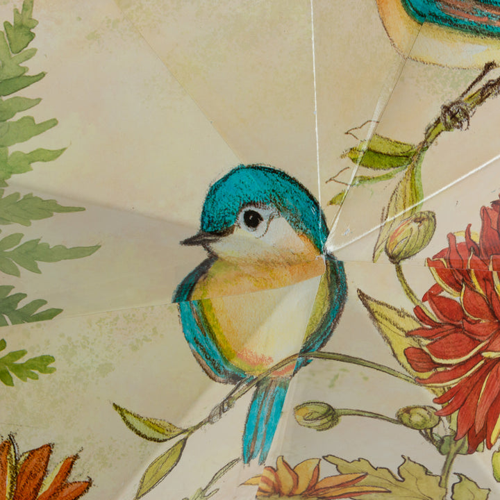 Metal Spring Bird Design Wall Hanging Star