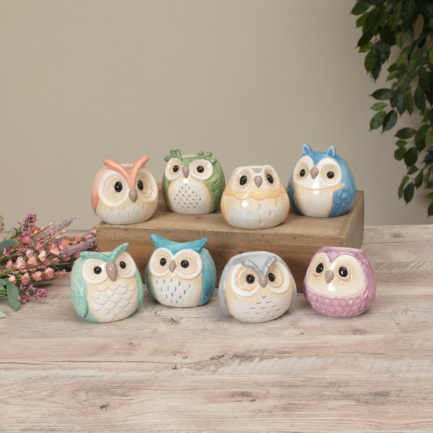 4.5" Terracotta Owl Planter