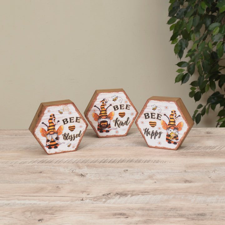 Wood Bee Design Block