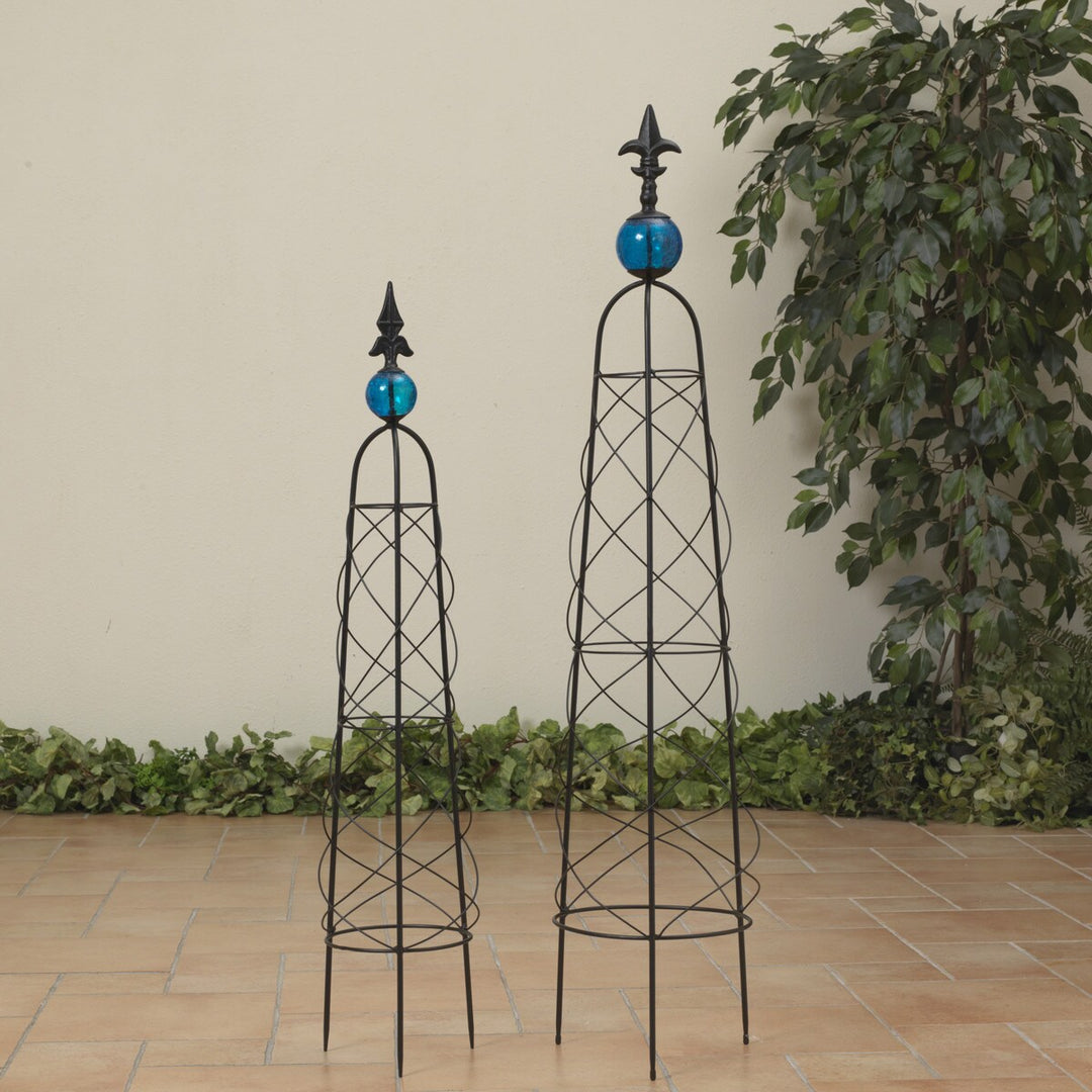 Metal Plant Stands with Glass Ball