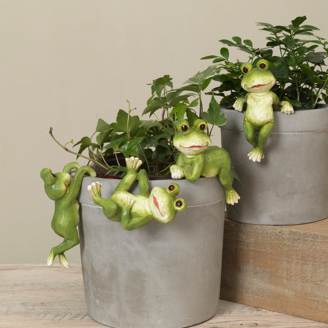 Resin Frog Pot Clinger