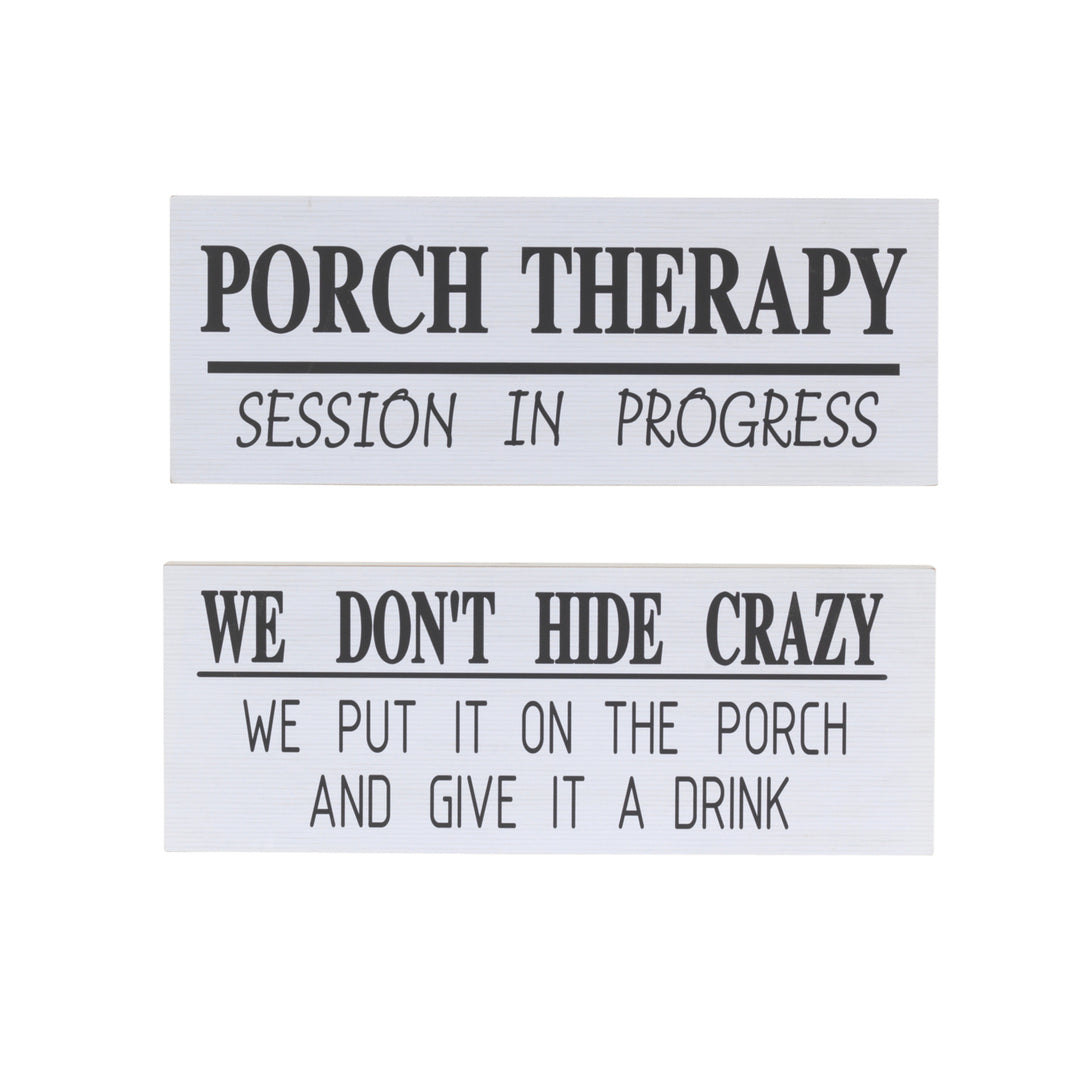 18.8"L Wood Inspirational Wall Decor