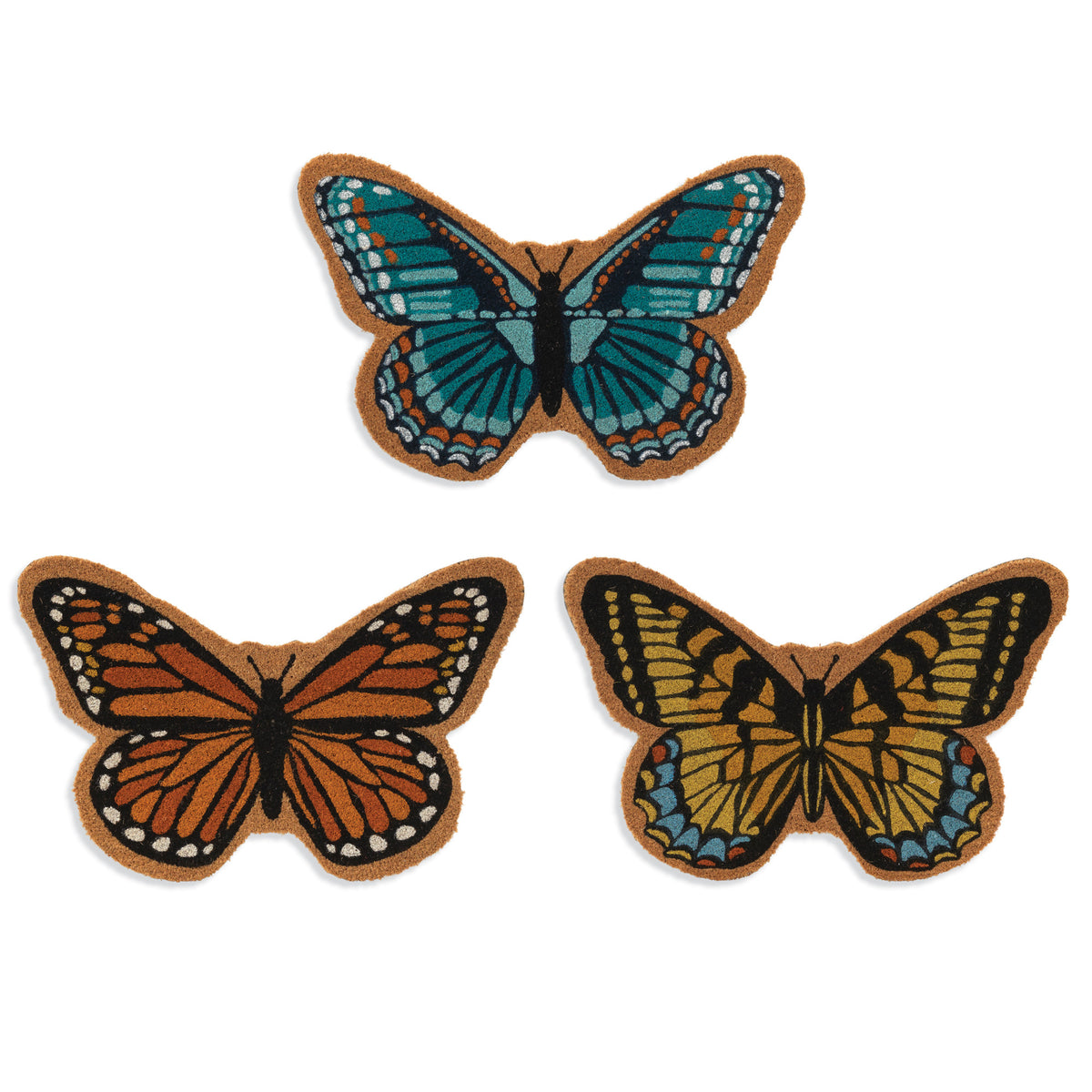 Butterfly Shaped Coir Doormat