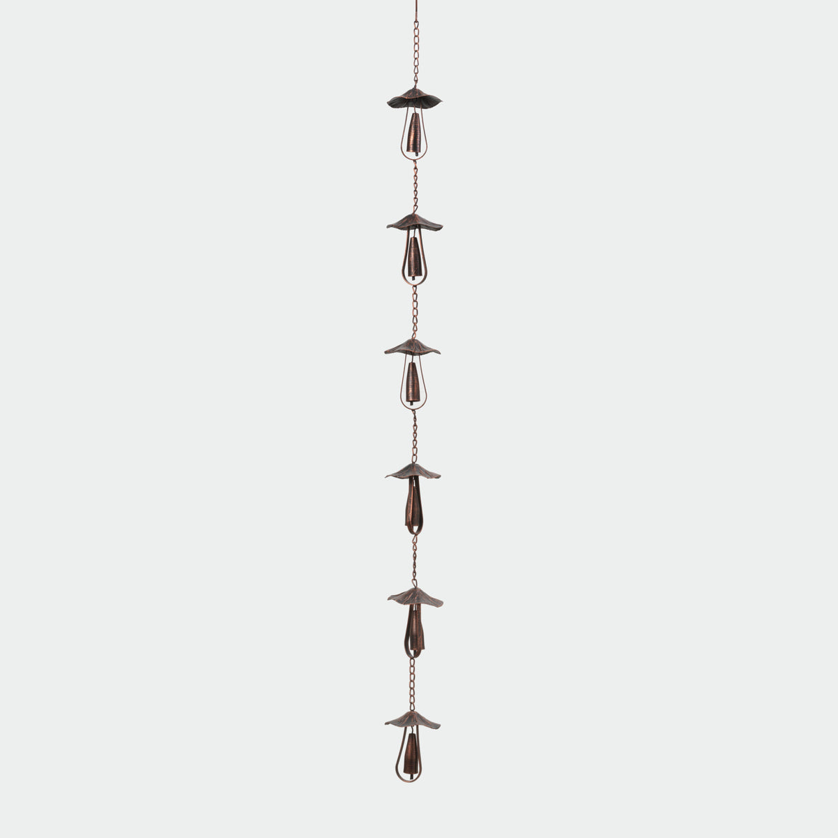 102"L Metal Mushroom Rain Chain