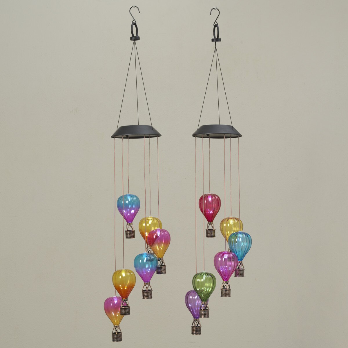 30"H Solar Lighted Hanging Balloons