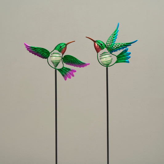32"H Metal Glow in the Dark Bird Yard Stake