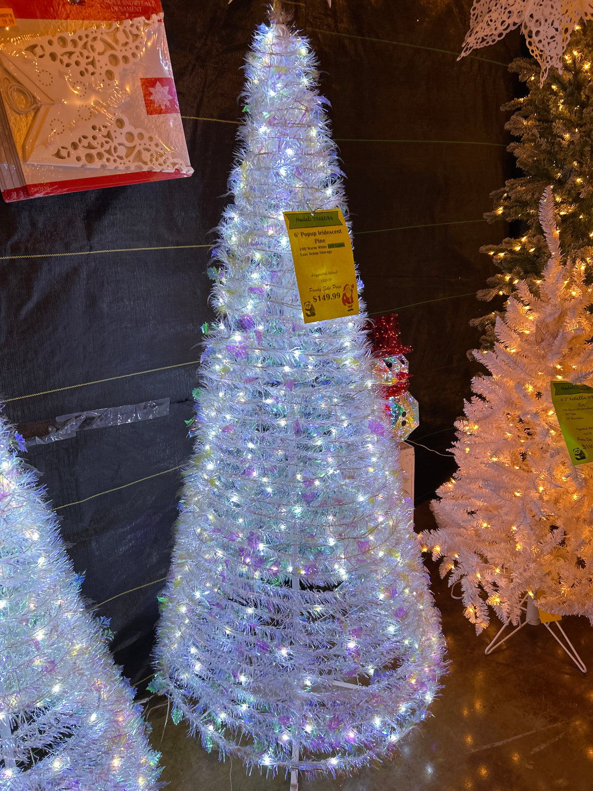 6' Popup LED Iridescent Pine Tree