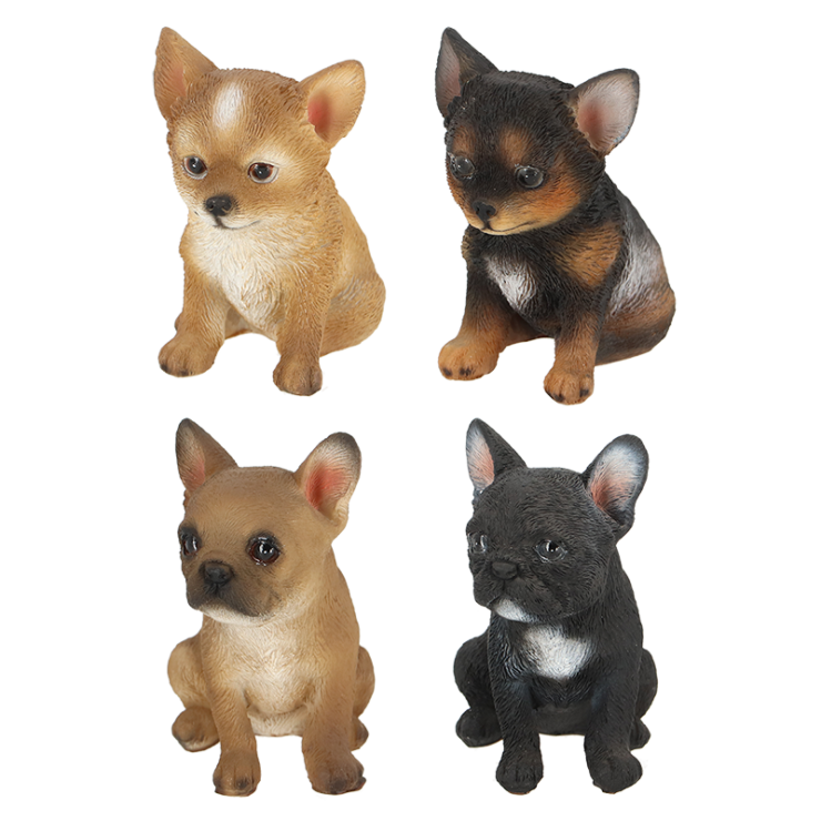 Resin Sitting Puppy