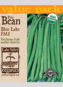 ORGANIC BEAN POLE BLUE LAKE FM1 VP HEIRLOOM