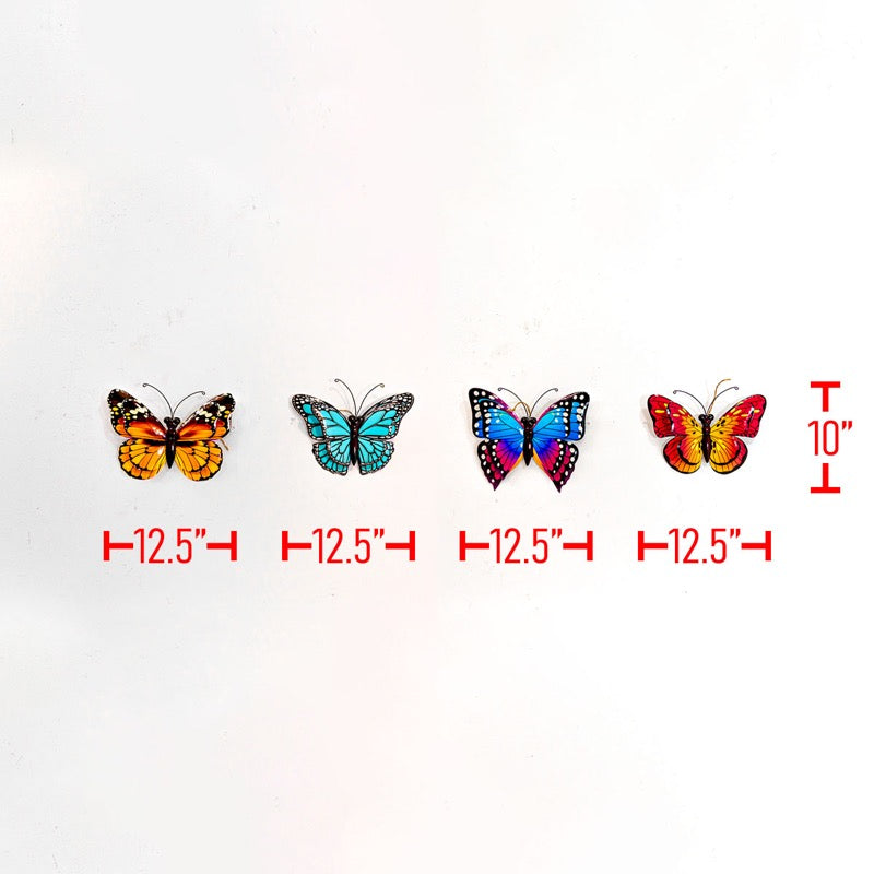 Large Metal Hanging Butterfly