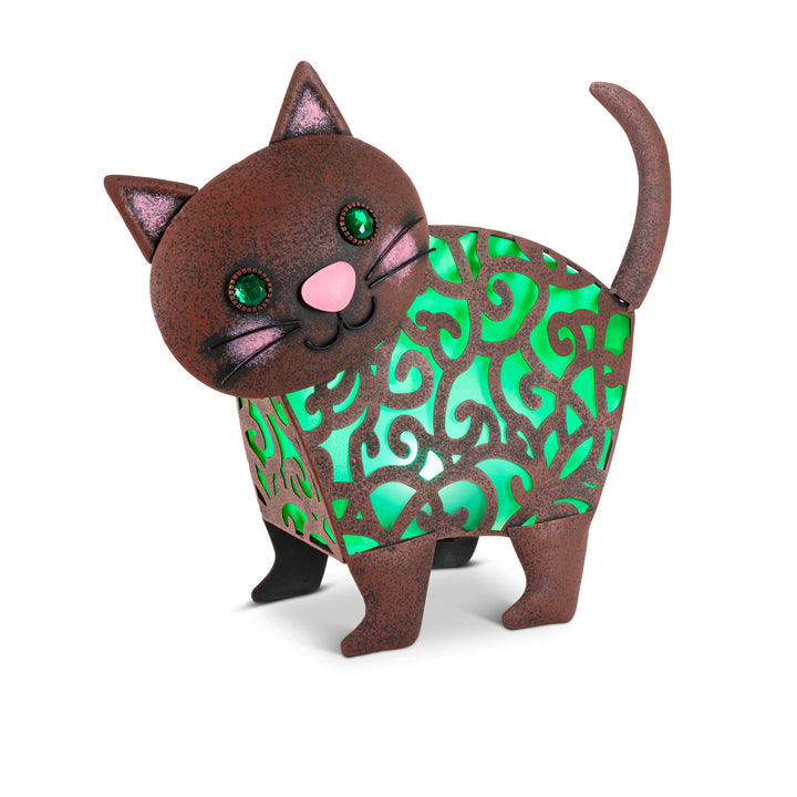Solar Lighted Metal Bitty Cat/Dog