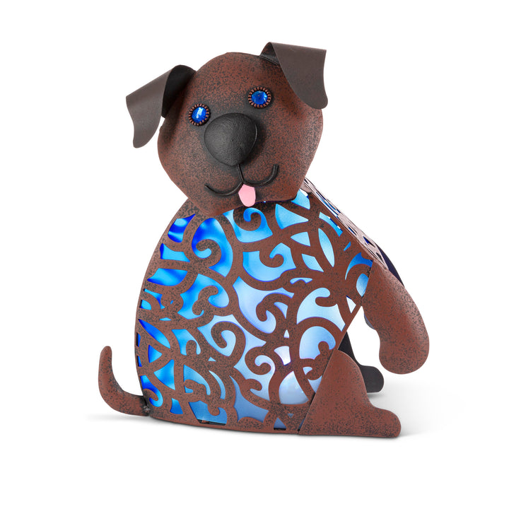 Solar Lighted Metal Bitty Cat/Dog