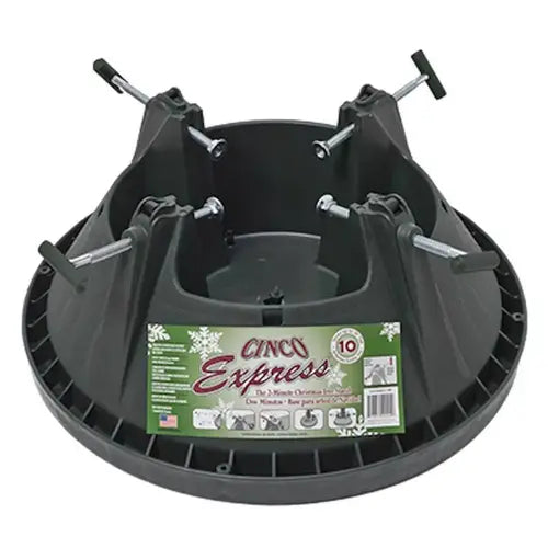 Cinco Plastic Black Christmas Tree Stand 10 ft. Maximum Tree Height