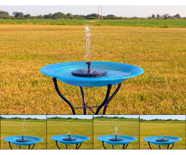 Floating Solar Birdbath Bubble