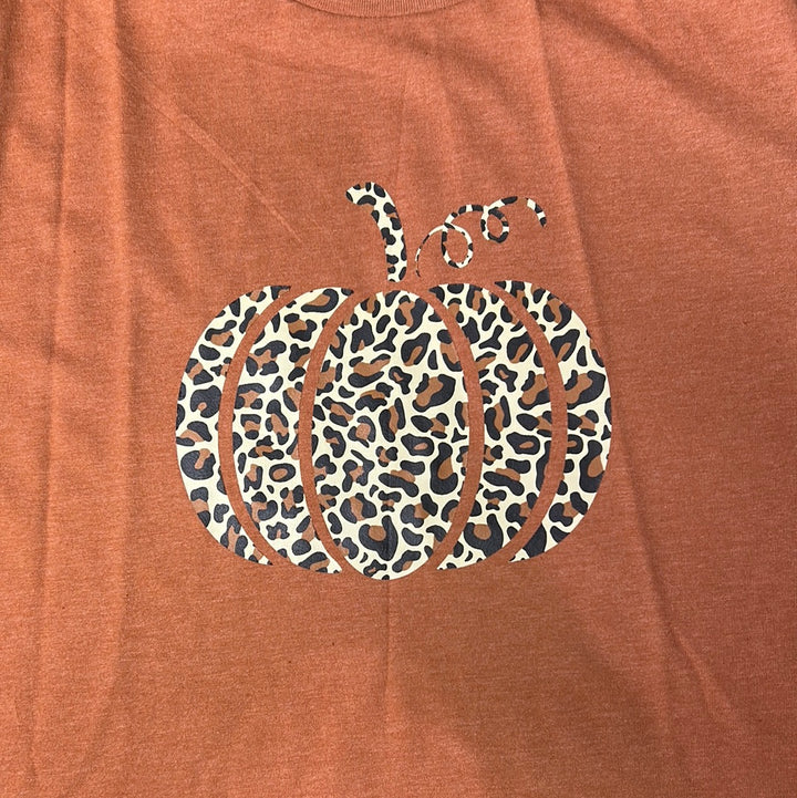 Fall Cheetah Pumpkin T-Shirt