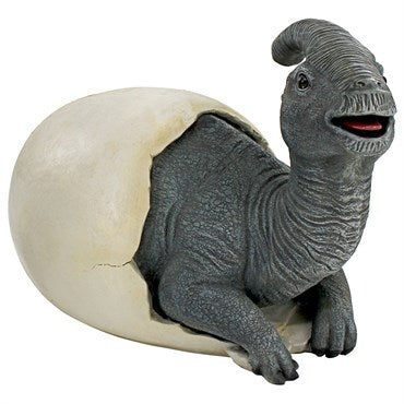 Parasaurolophus Dinosaur Egg Statue