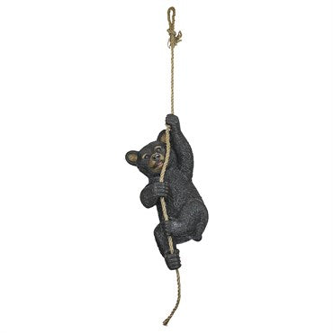 Swinging Bocephus Bear On A Rope Statue