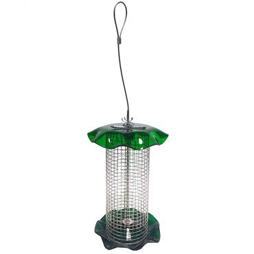 Friends of Flight® Acrylic Feeder - Green - Seed - 1qt Capacity