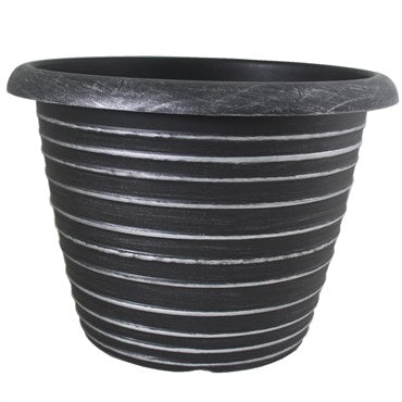 13.3" Stout Planter - Silver Brush