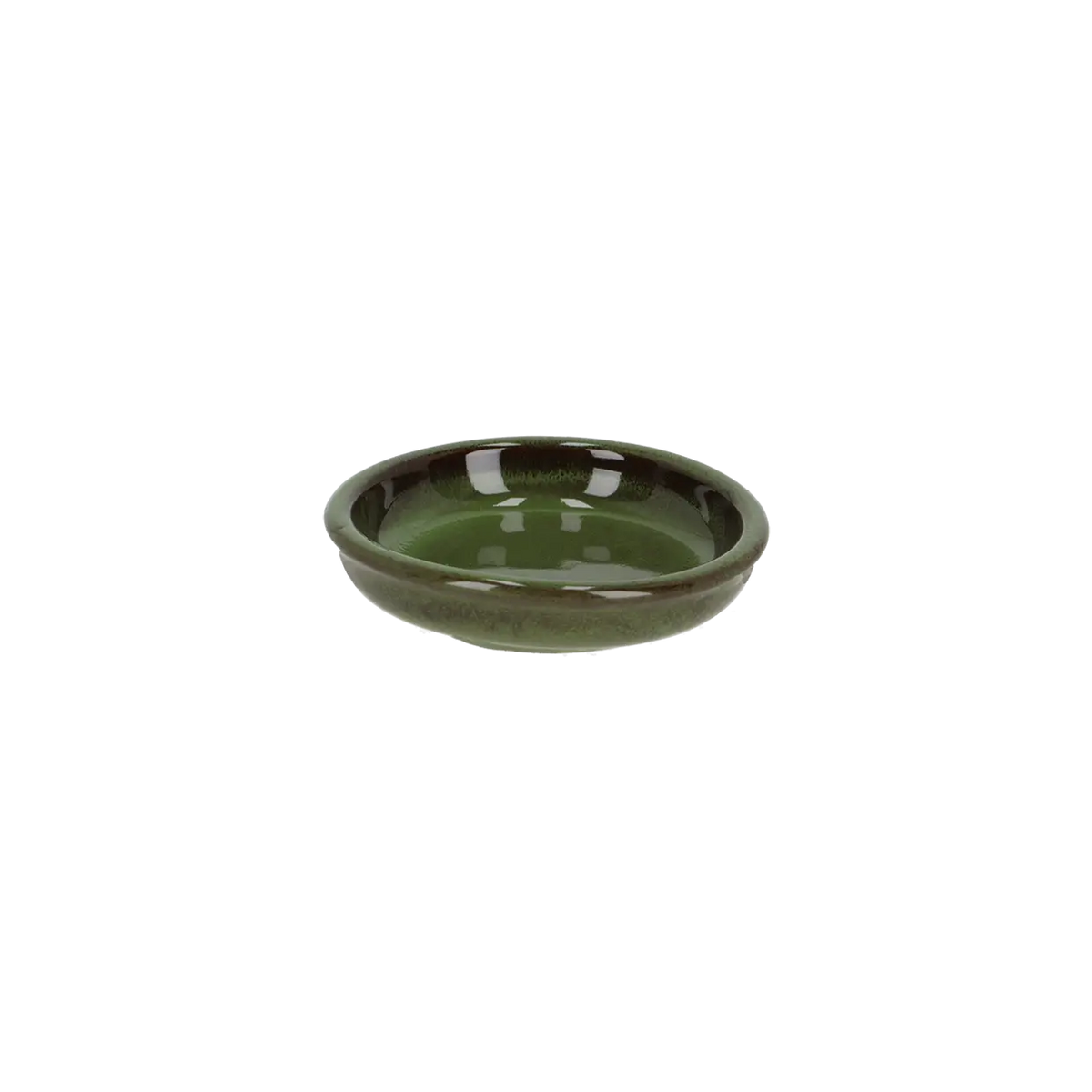 Kokedama Saucer Ceramic Green Small