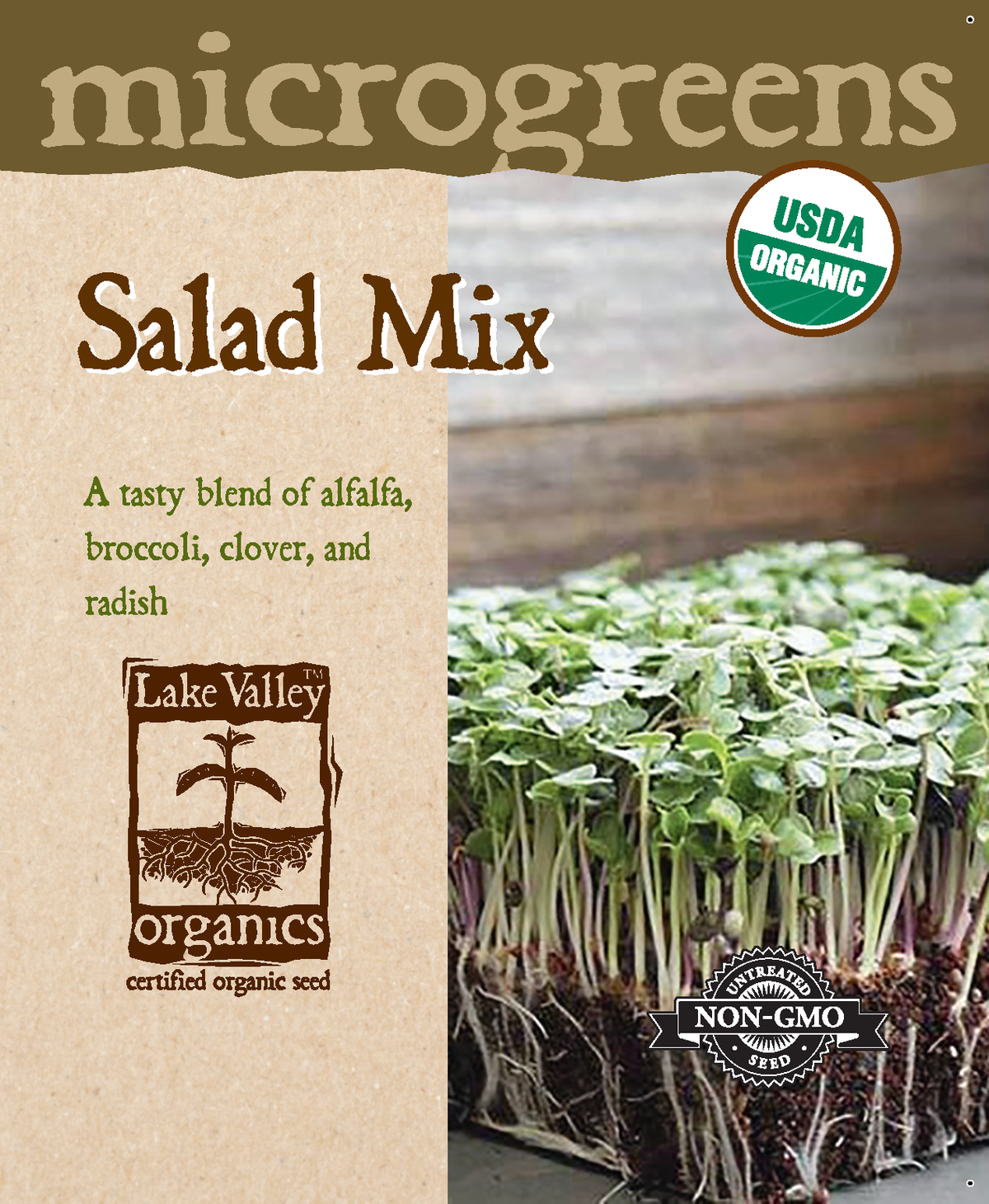 MICROGREEN - SALAD MIX (ALFALFA, BROCCOLI, CLOVER)