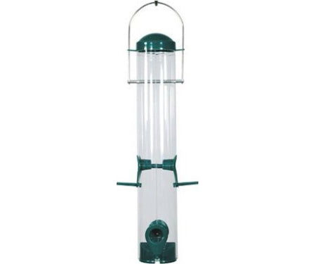 16" Port Plastic Sunflower Wild Bird Seed Feeder Green