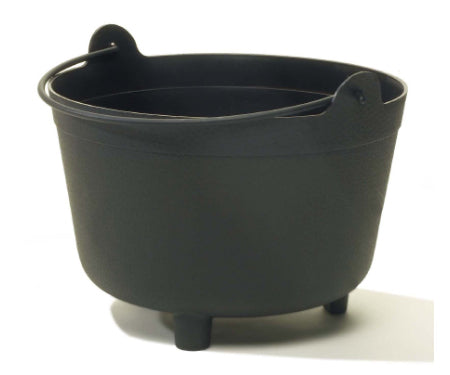 Black Antique Kettle Planter