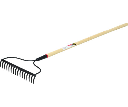 54" 6 Tooth Welded Bow Rake Black Ash Handle