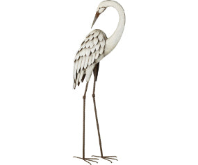 Egret Decor Preening