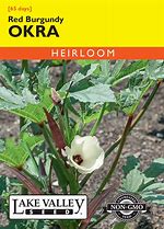 OKRA RED BURGUNDY HEIRLOOM