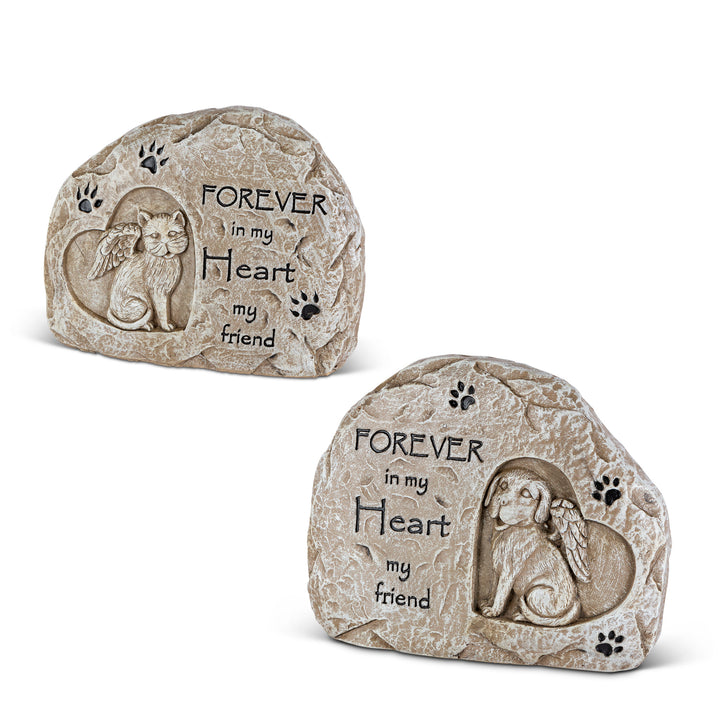 6"L Cement Friend Memorial Stone