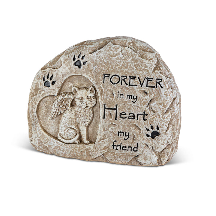 6"L Cement Friend Memorial Stone