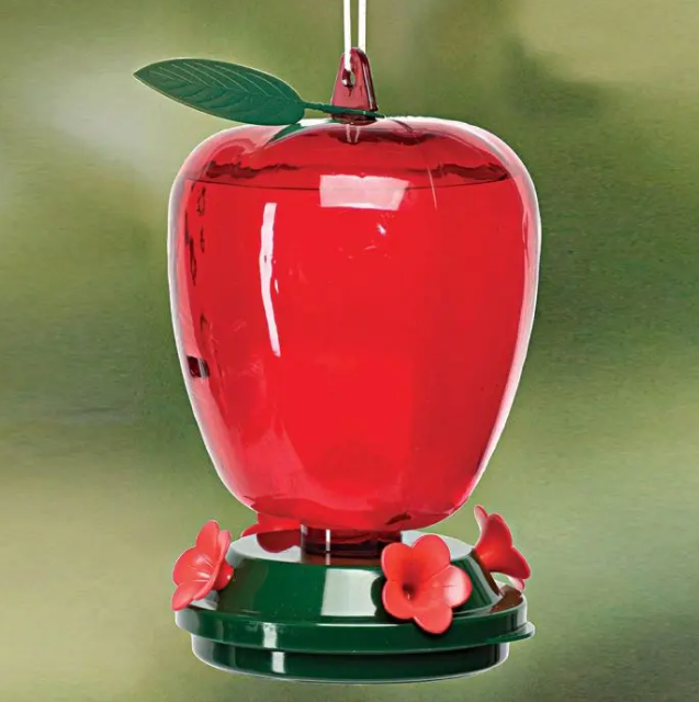 Apple Hummingbird Feeder