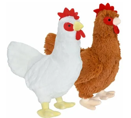 12" Plush Rooster Dog Toy