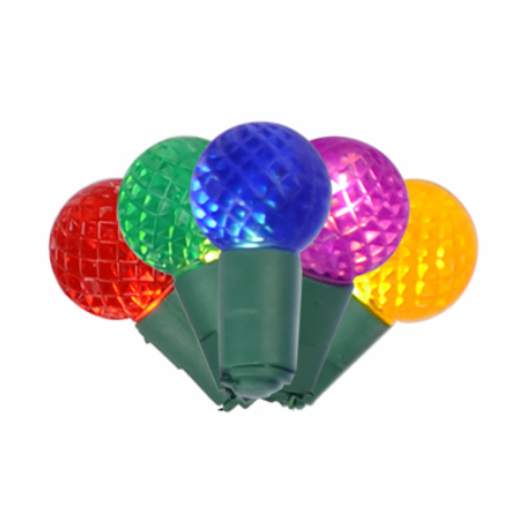 G12 Commercial Christmas String Lights, Multi Color, Battery Operated, 50-Ct.