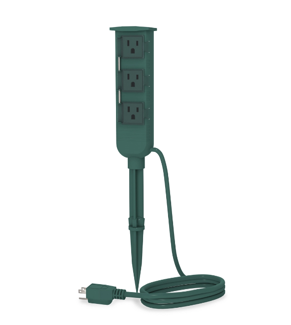 3 Outlet Mini Ground Stake