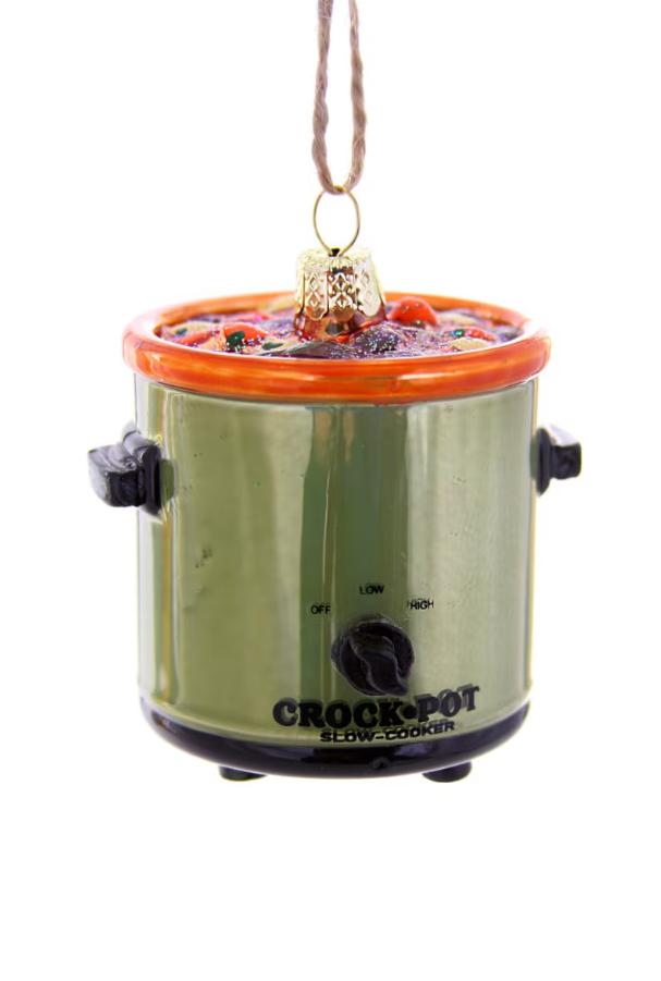 2.75"H Vintage Crockpot Ornament