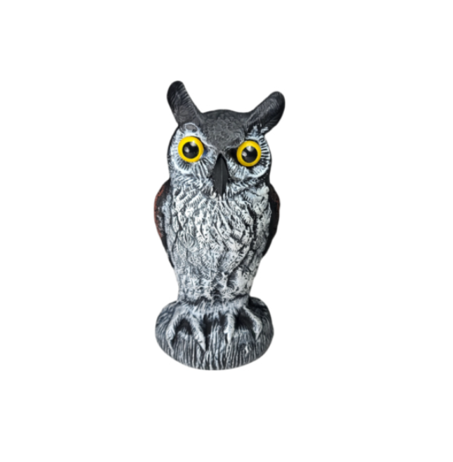Baby Owl 10.6" Hand-Painted Owl