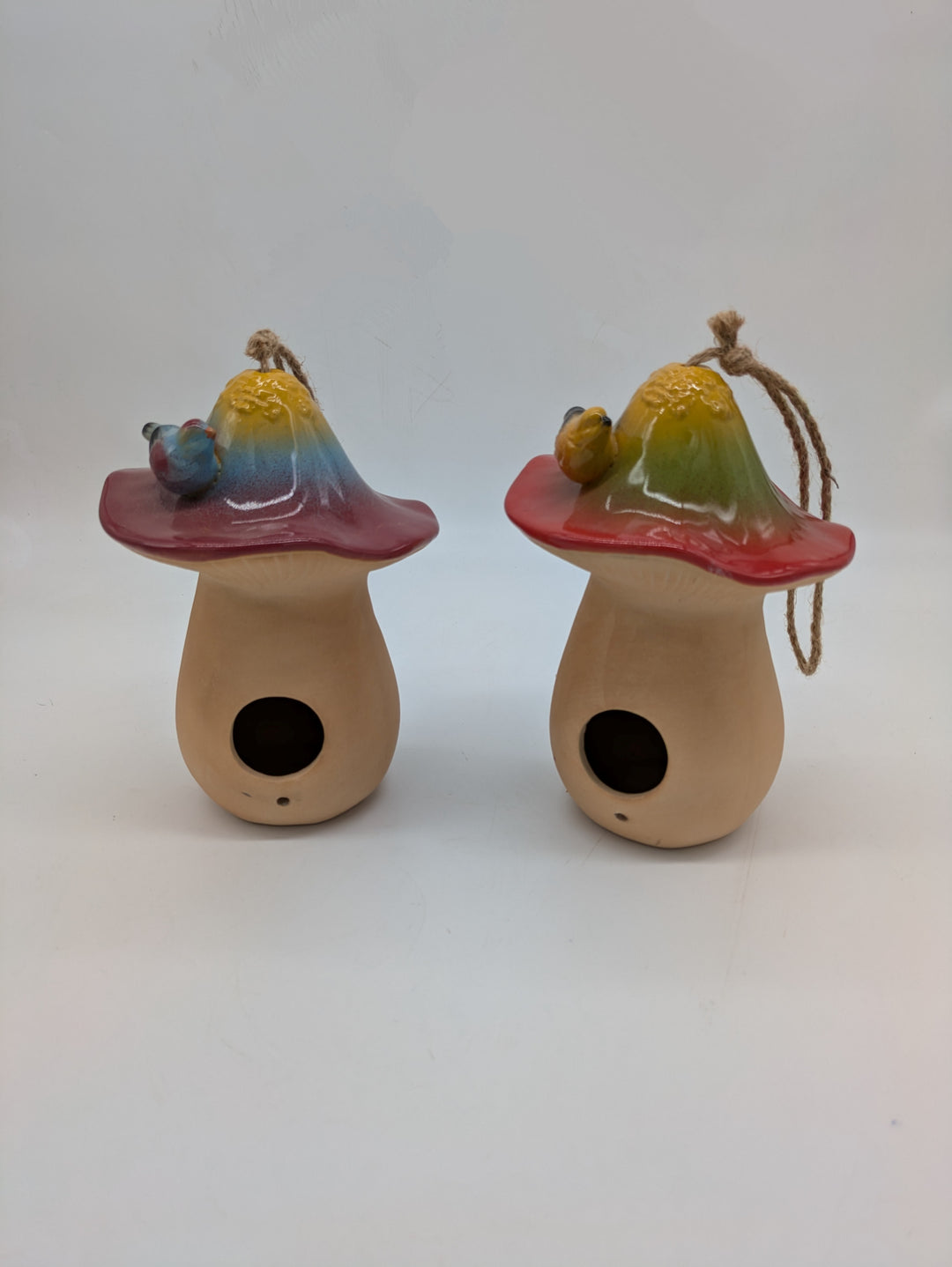 Tall Mushroom w/Bird Birdhouse
