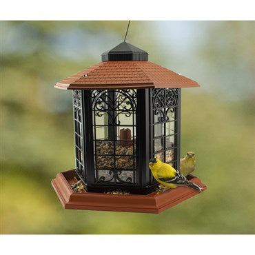 WoodLink® Rustica Italia Plastic Gazebo Seed Feeder - 10lb Capacity