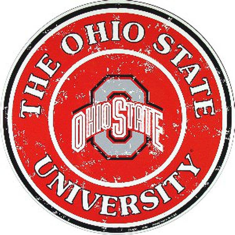 OH State Univ. w/Logo 12" - Round Signs