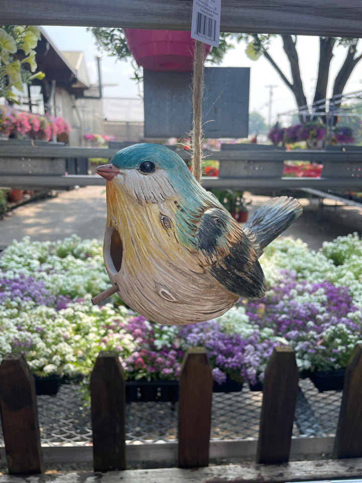 Resin Hanging Birdhouse