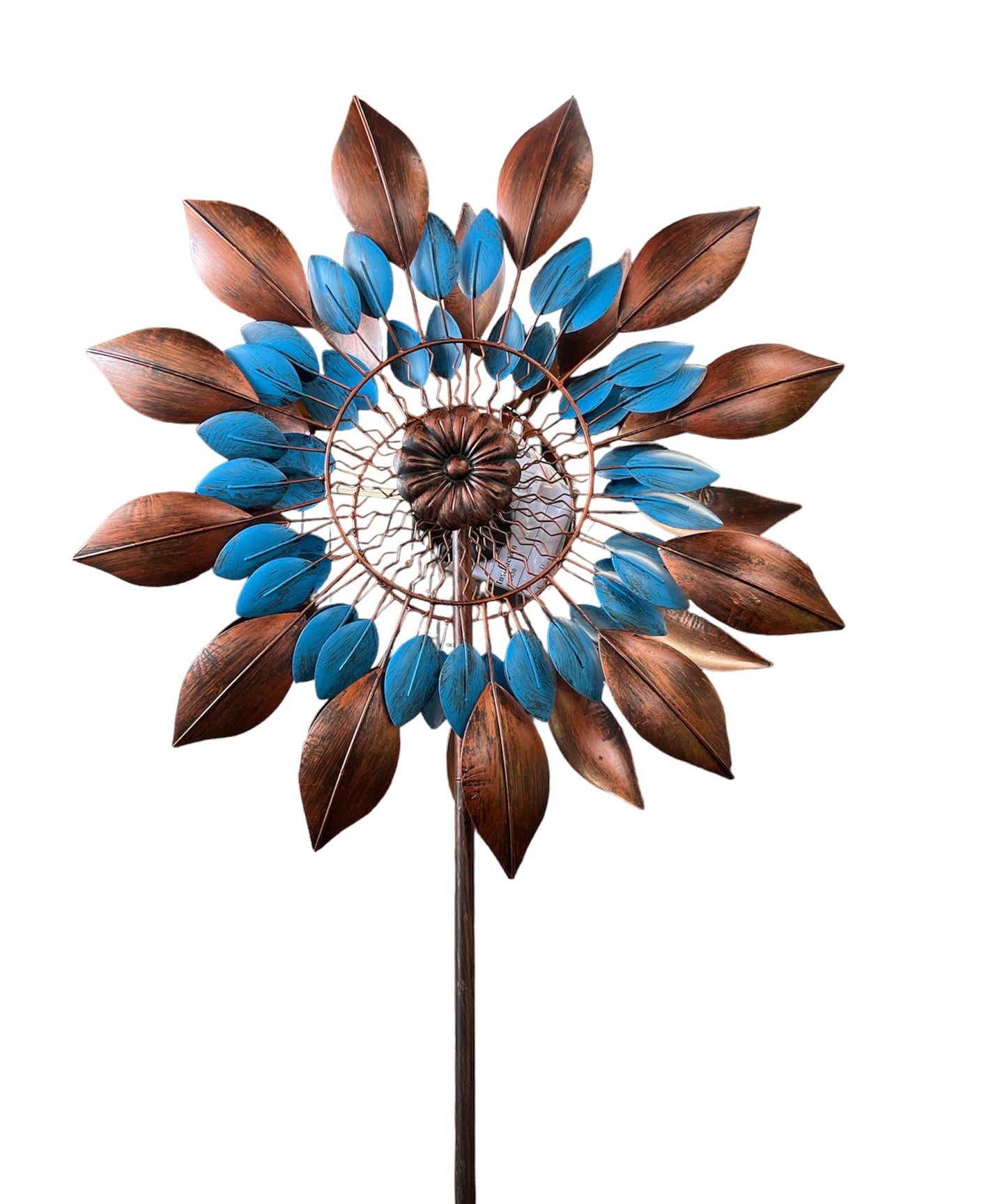 81" Metal Flower Wind Spinner