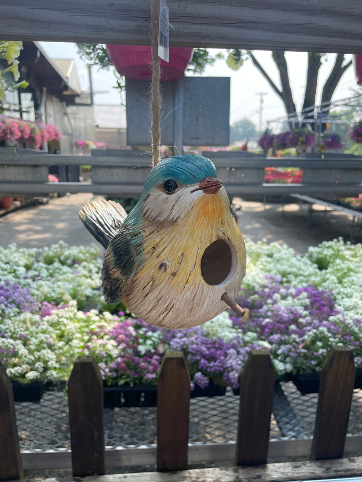 Resin Hanging Birdhouse