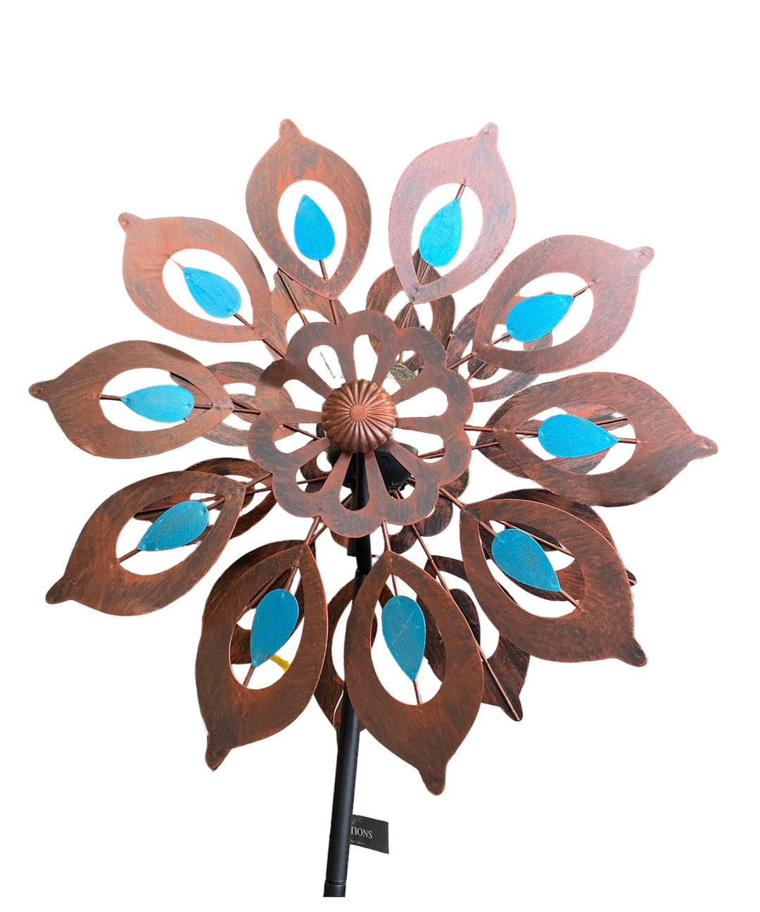 78.75" Solar Metal Wind Spinner