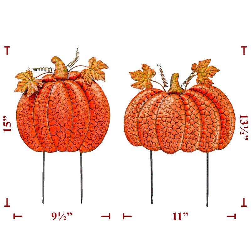 15" Metal Pumpkin