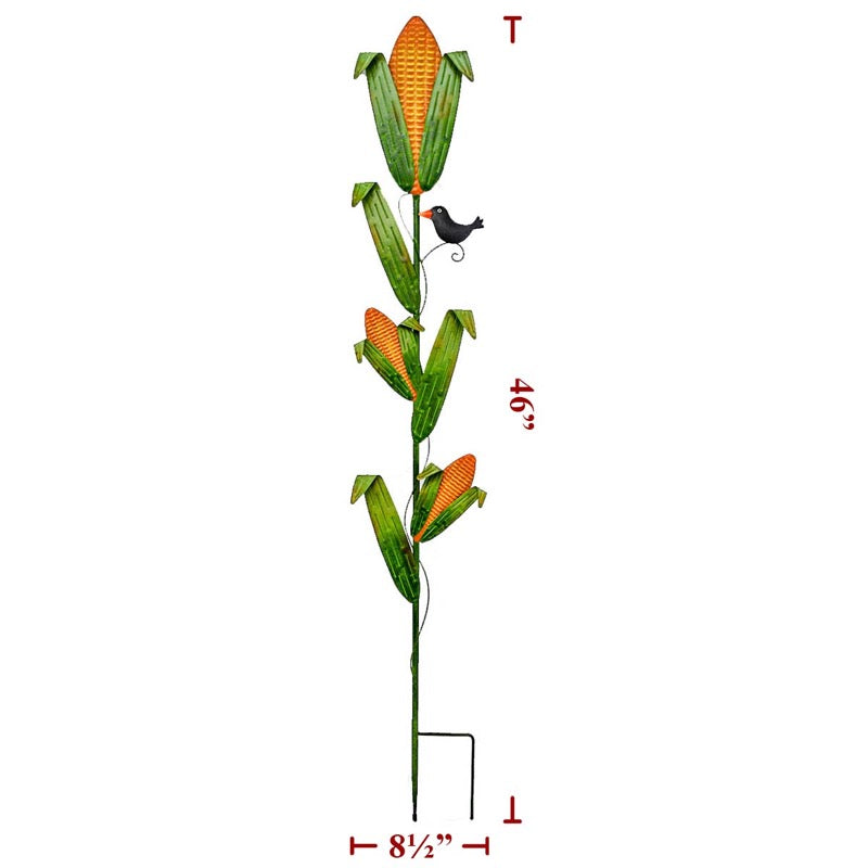 Fall Metal Corn Stalk