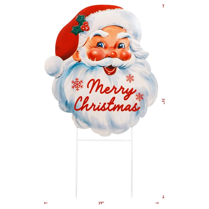 Merry Christmas Santa Head